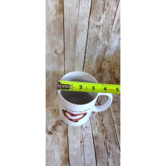 Ceramic Coffee Tea Cup Mug Novelty Don't Go Bacon My Heart I Couldent if I Fried - Picture 5 of 5